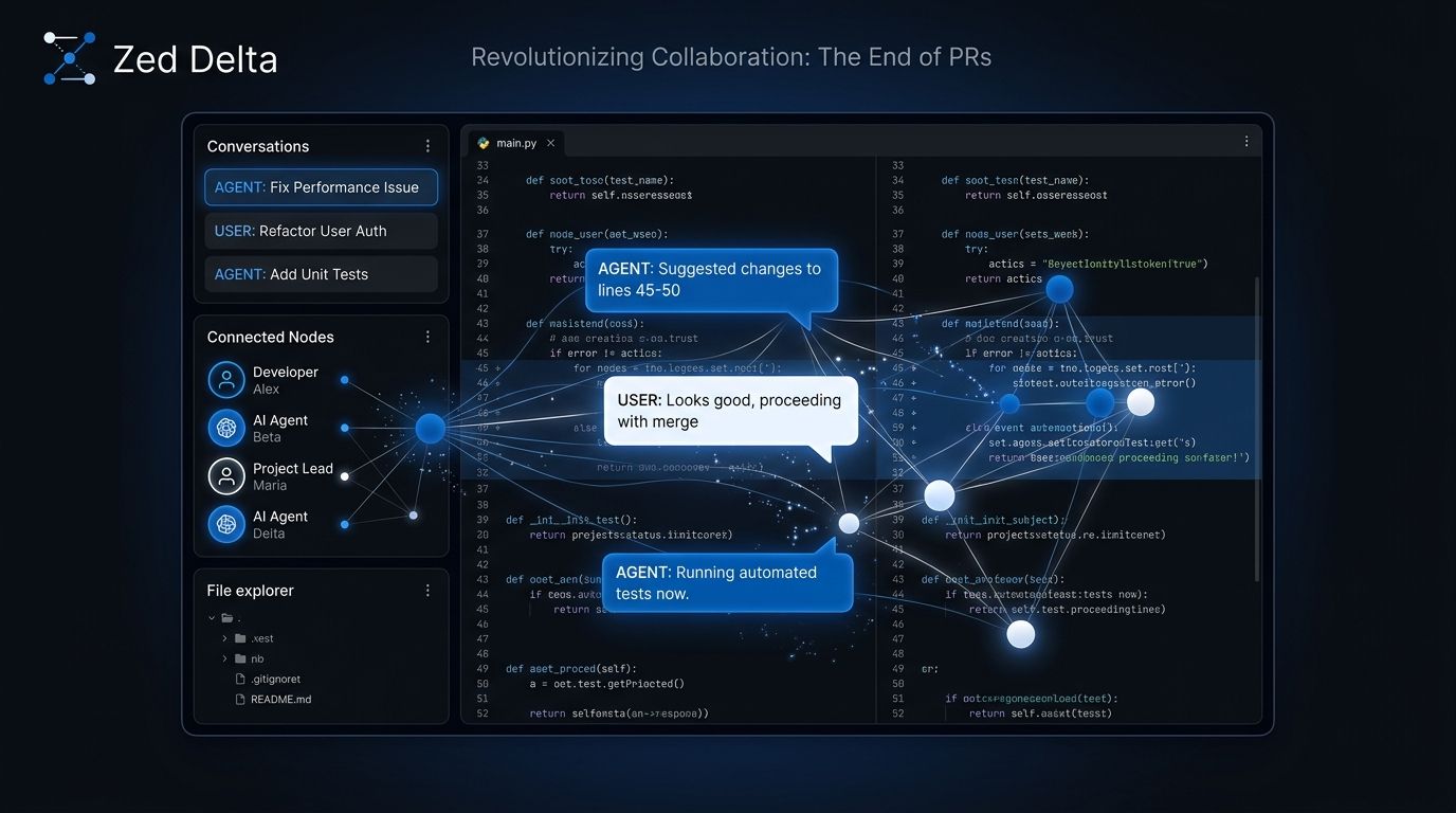 Zed Delta Is in Public Beta: Replace Pull Requests With Agent Threads