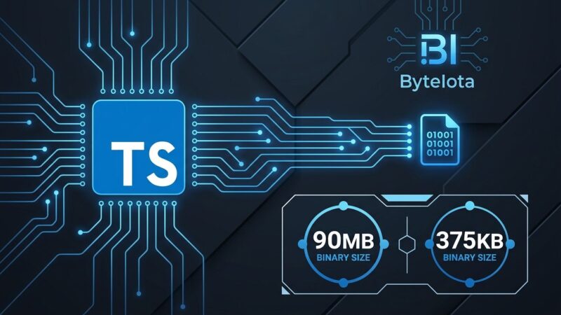 TypeScript code compiling to native binary with scriptc