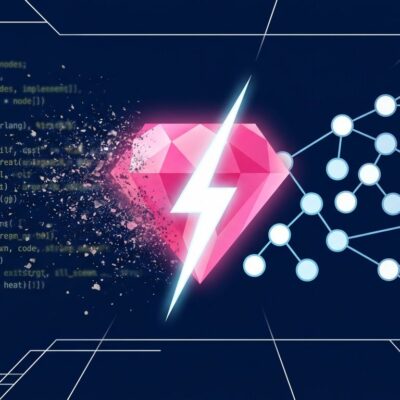 Gleam gem logo transforming Erlang source code into abstract binary tree structure, representing the v1.19 compiler change to abstract forms