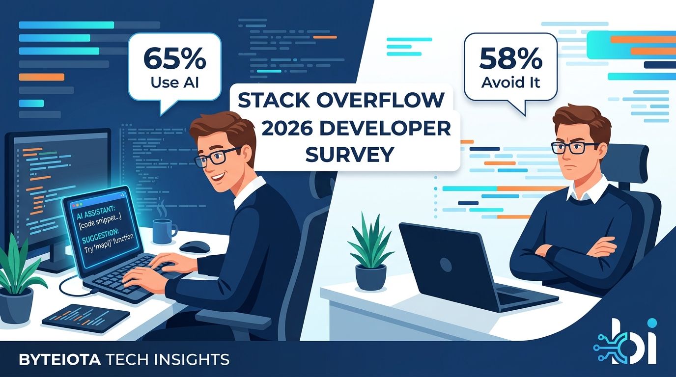 Stack Overflow 2026 Survey: Developers Use AI Agents but Actively Avoid Them