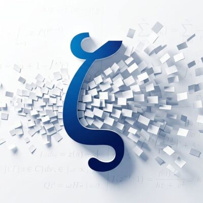Bold conceptual illustration of mathematical zeta symbol with 722 paper manuscripts dispersing outward, representing OpenAI AI-generated mathematics release