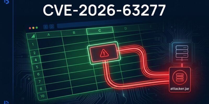 LibreOffice Calc spreadsheet RCE vulnerability CVE-2026-63277 diagram