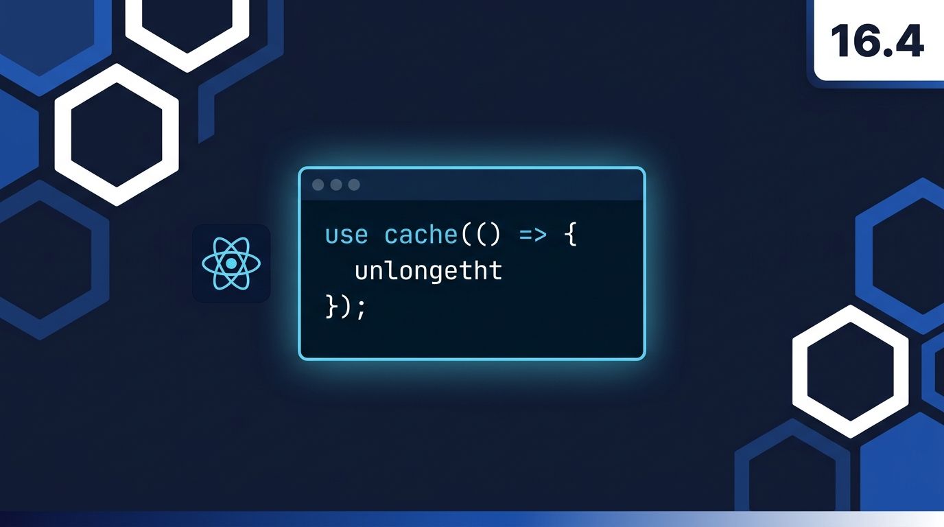 Next.js 16.4: Cache Components Default, React 19.3