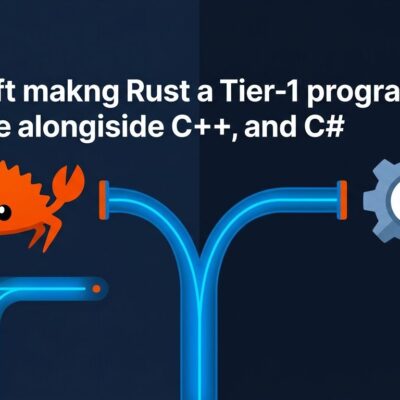 Rust compiler pipeline merging with MSVC UTC backend - Microsoft Rust Tier-1 announcement