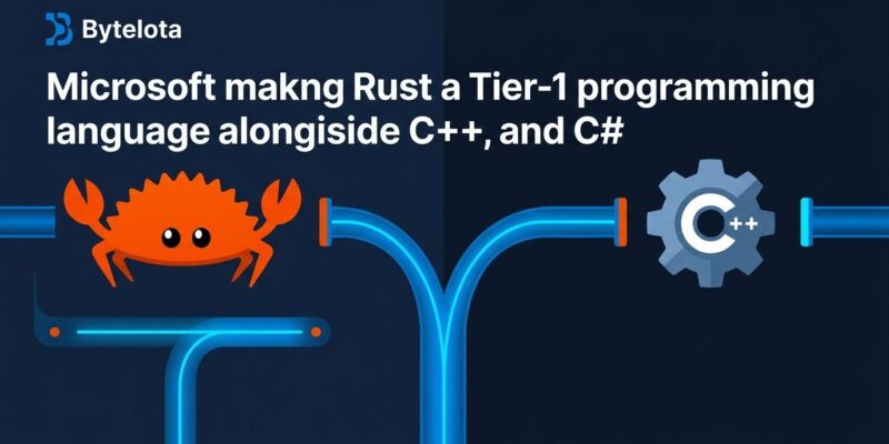 Rust compiler pipeline merging with MSVC UTC backend - Microsoft Rust Tier-1 announcement