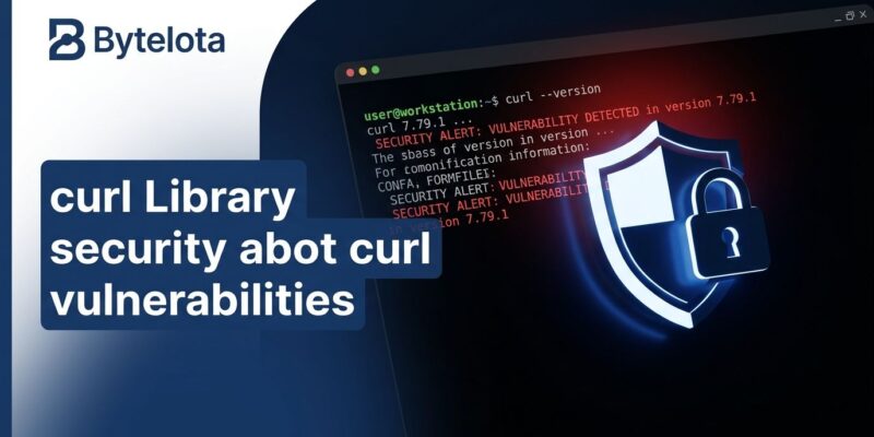 curl command line terminal with security alert indicating CVE-2026-92392 HIGH severity vulnerability