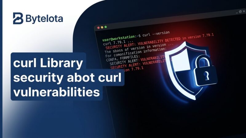 curl command line terminal with security alert indicating CVE-2026-92392 HIGH severity vulnerability