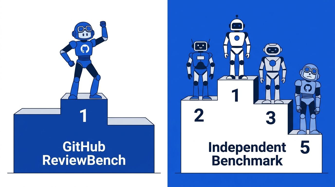 GitHub ReviewBench: Copilot Is #1 on Its Own Test, #5 Elsewhere
