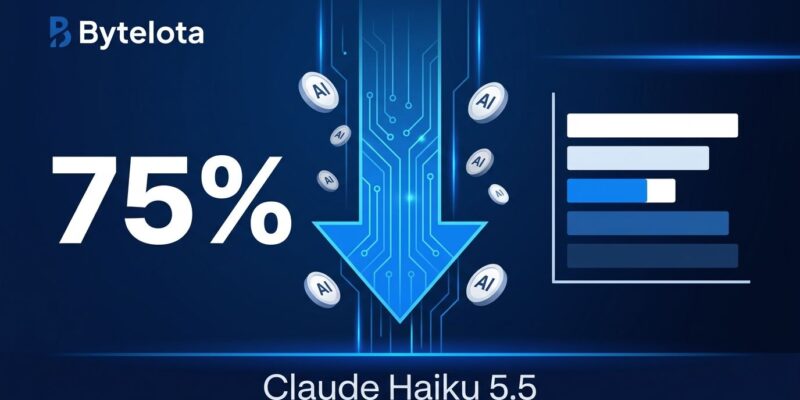 Claude Haiku 5.5 cuts API costs by 75 percent with 1M token context window