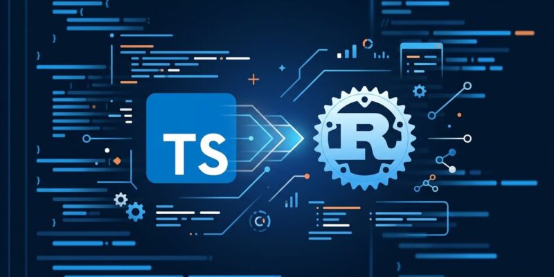 ts-rust: AI-written Rust port of TypeScript 7 compiler with blue and white tech aesthetic