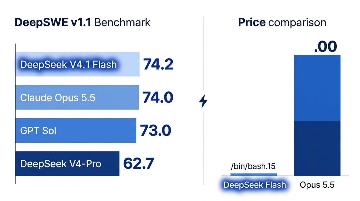 DeepSeek V4.1 Flash Beats Its Own Flagship — Quietly