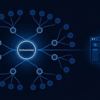 OpenAI Agents API showing multi-agent orchestration tree and computer use browser automation
