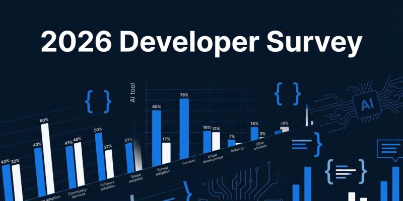 Stack Overflow 2026 Developer Survey - Claude Code vs GitHub Copilot AI agent adoption chart