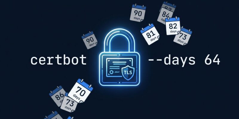 Let's Encrypt certificate validity reduced from 90 to 64 days - renewal automation guide