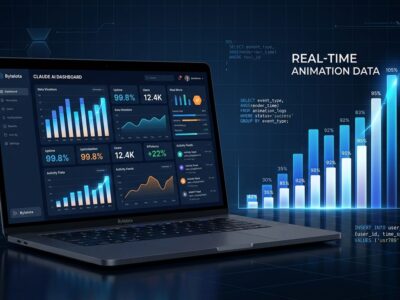 Claude Dashboards and Motion beta features showing live data charts and animated explainers