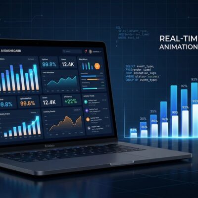Claude Dashboards and Motion beta features showing live data charts and animated explainers