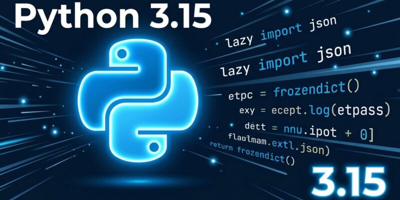 Python 3.15 release showing lazy imports and JIT compiler improvements