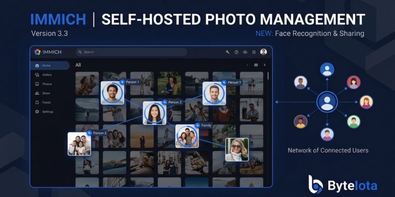 Immich 3.3 release featuring people sharing and ML model v2 upgrade