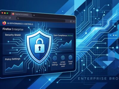 Firefox Enterprise browser management console with AI governance controls and killswitch policy settings