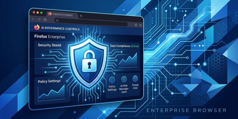 Firefox Enterprise browser management console with AI governance controls and killswitch policy settings