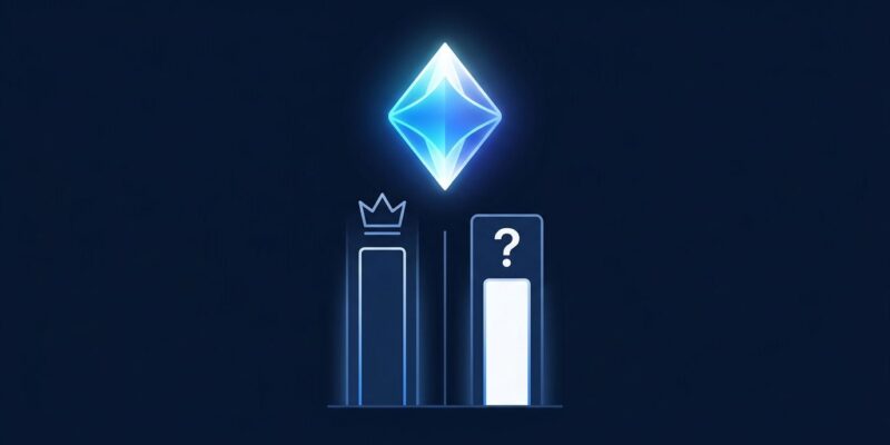 Google Gemini 4 Argon model launch with benchmark bar chart comparison on dark blue background