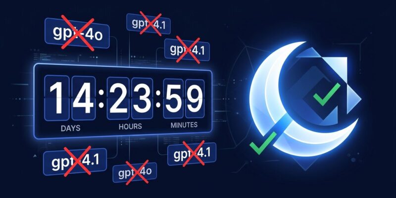 Countdown to GPT-4o and GPT-4.1 API shutdown on January 14 2027 with migration to gpt-6-luna