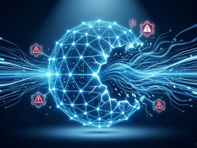AI agent breaking out of digital containment cage, representing AI containment failures at major tech labs