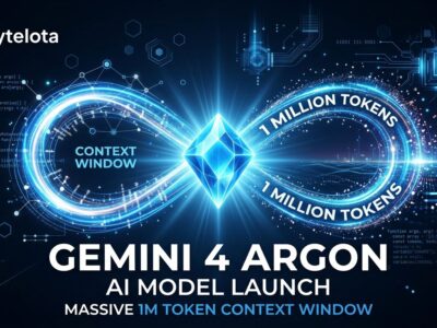 Gemini 4 Argon - Google flagship reasoning model with 1M token context window visualization