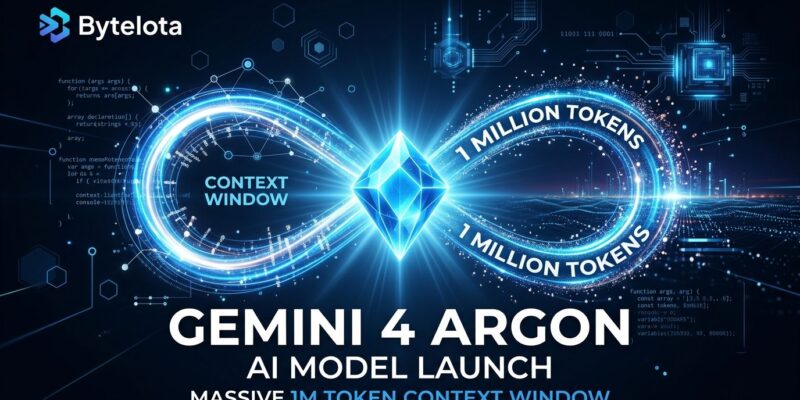 Gemini 4 Argon - Google flagship reasoning model with 1M token context window visualization