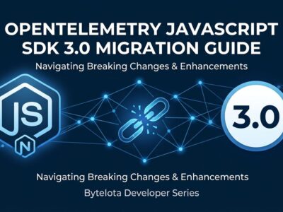 OpenTelemetry JavaScript SDK 3.0 distributed tracing network diagram showing migration breaking changes