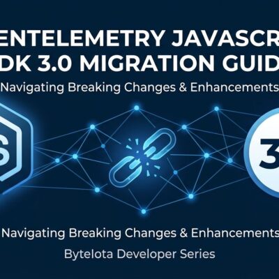 OpenTelemetry JavaScript SDK 3.0 distributed tracing network diagram showing migration breaking changes