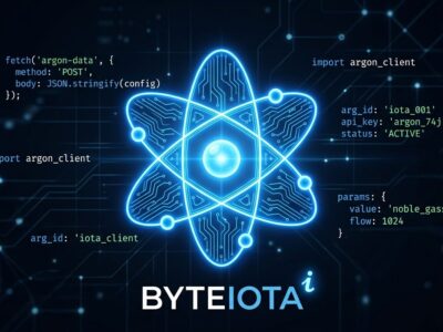 Gemini 4 Argon API developer guide - glowing atom symbol with circuit traces