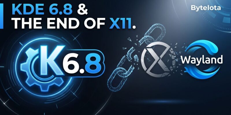 KDE Plasma 6.8 kills X11 session, transitions to Wayland-only