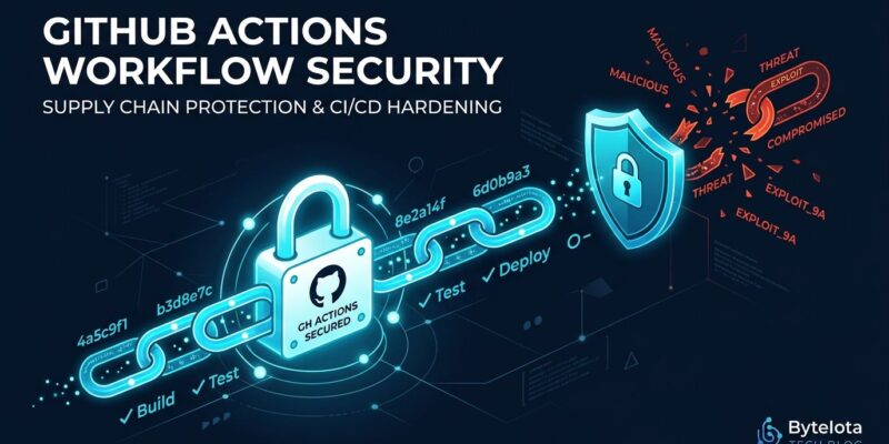 GitHub Actions workflow lockfile securing CI/CD pipeline against supply chain attacks