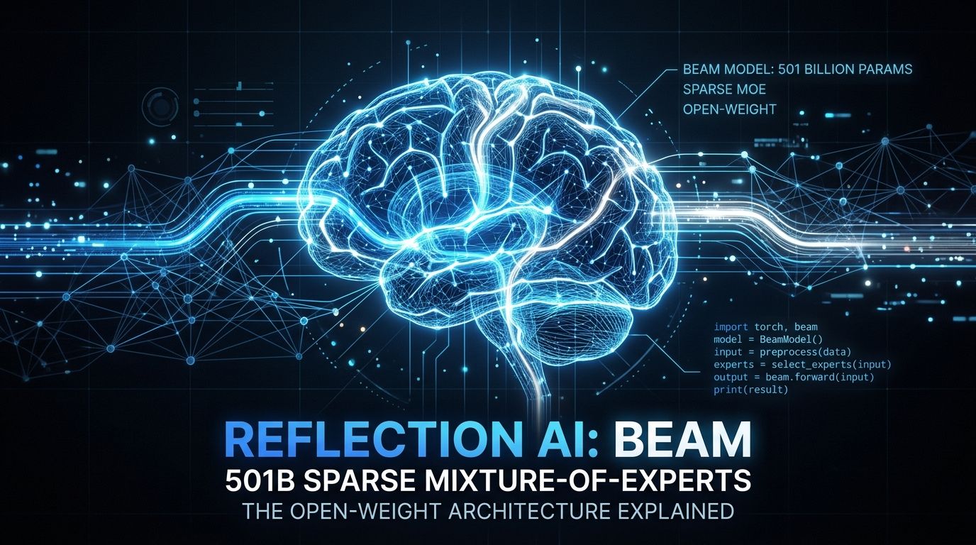 Reflection AI Beam: 501B Open-Weight Model Is Live — What Developers Do Now