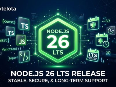 Node.js 26 LTS release on October 28 featuring Temporal API default global and native TypeScript execution