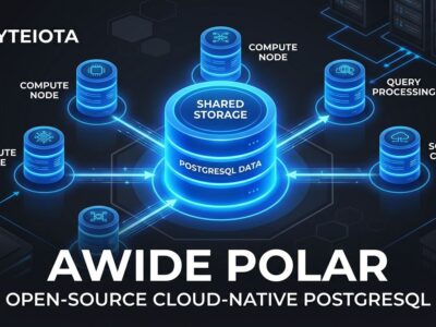 Awide Polar open-source cloud-native PostgreSQL with disaggregated compute and shared storage architecture diagram