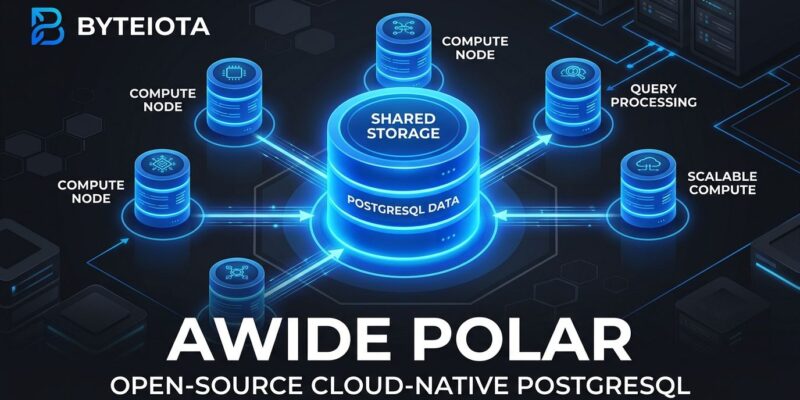 Awide Polar open-source cloud-native PostgreSQL with disaggregated compute and shared storage architecture diagram