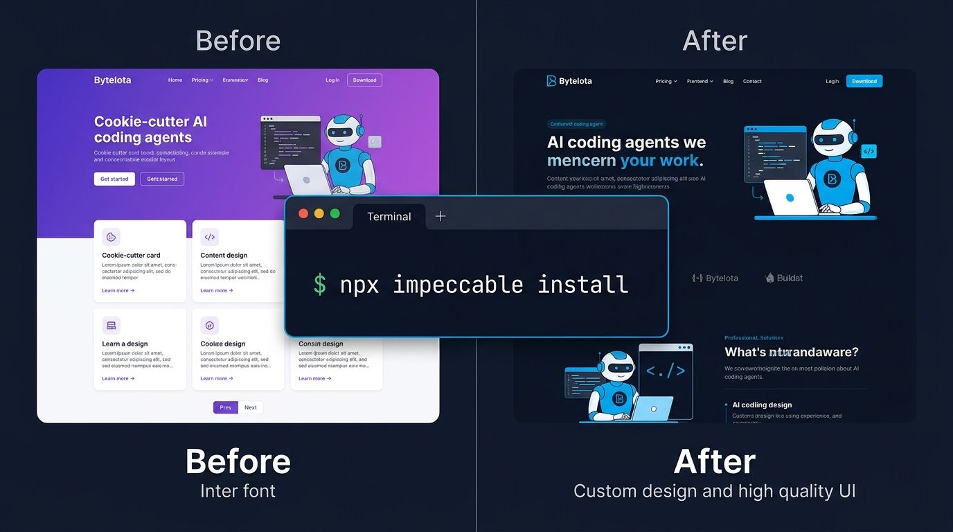 Impeccable 1.7.0: Stop AI Coding Agents Shipping Generic UI