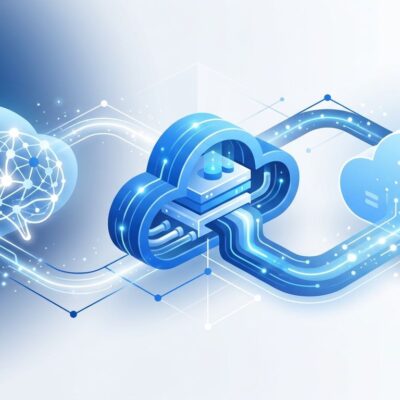 Conceptual visualization of OpenAI, Google Cloud, and Anthropic Claude interconnected on Google Cloud infrastructure