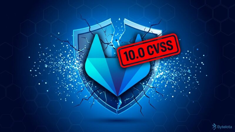 GitLab logo with fractured security shield representing CVE-2026-110264 CVSS 10.0 unauthenticated RCE vulnerability