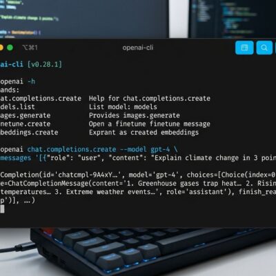 OpenAI official CLI command line tool terminal interface developer API 2026
