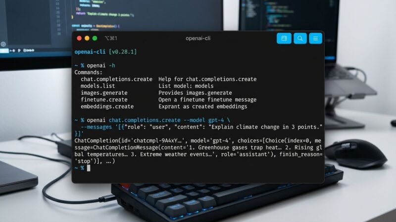 OpenAI official CLI command line tool terminal interface developer API 2026