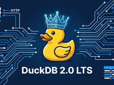 DuckDB 2.0 LTS Cinnamon Teal release featuring server mode, agent mode, and async I/O for data pipelines