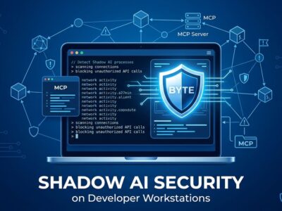 JFrog AI-SEC detecting shadow AI and MCP servers on developer workstations with blue security interface