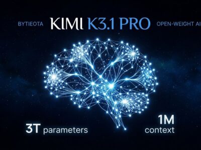 Kimi K3.1 Pro neural network architecture visualization showing sparse mixture-of-experts design