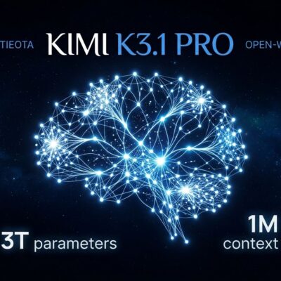 Kimi K3.1 Pro neural network architecture visualization showing sparse mixture-of-experts design