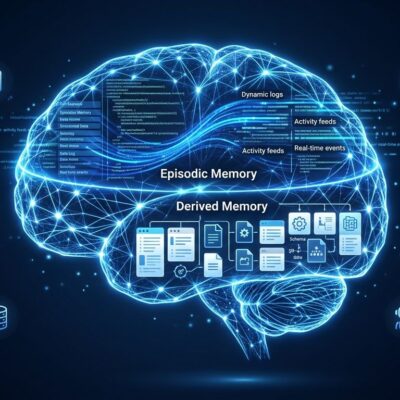 Databricks MemCurrent two-layer agent memory architecture showing episodic and derived memory with dreaming pipeline