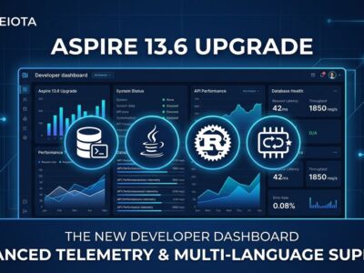 Aspire 13.6 dashboard with persistent telemetry, database REPLs, and Java Rust hosting